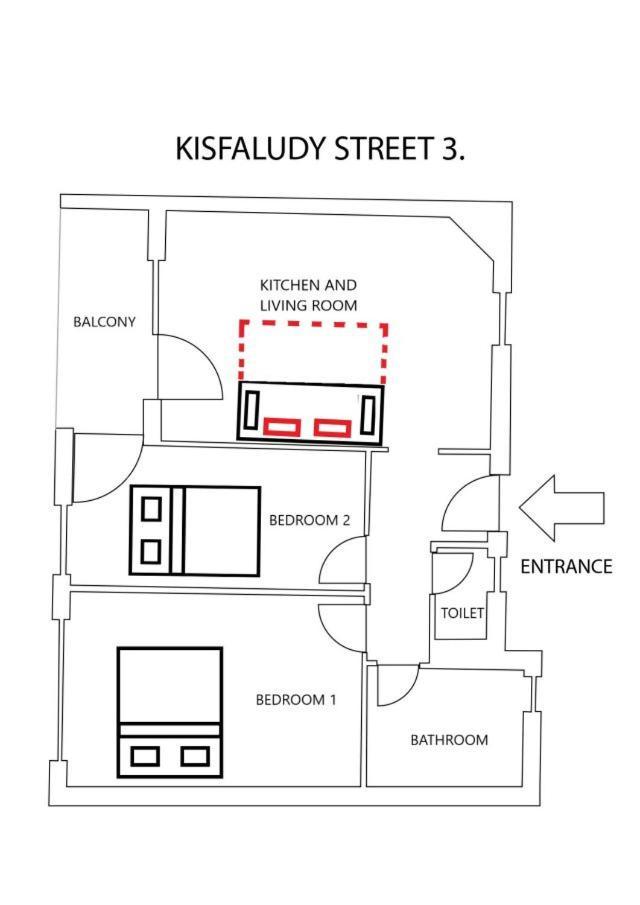 Two-Bedrooms Apartment Cbd Bp Budapest Kültér fotó